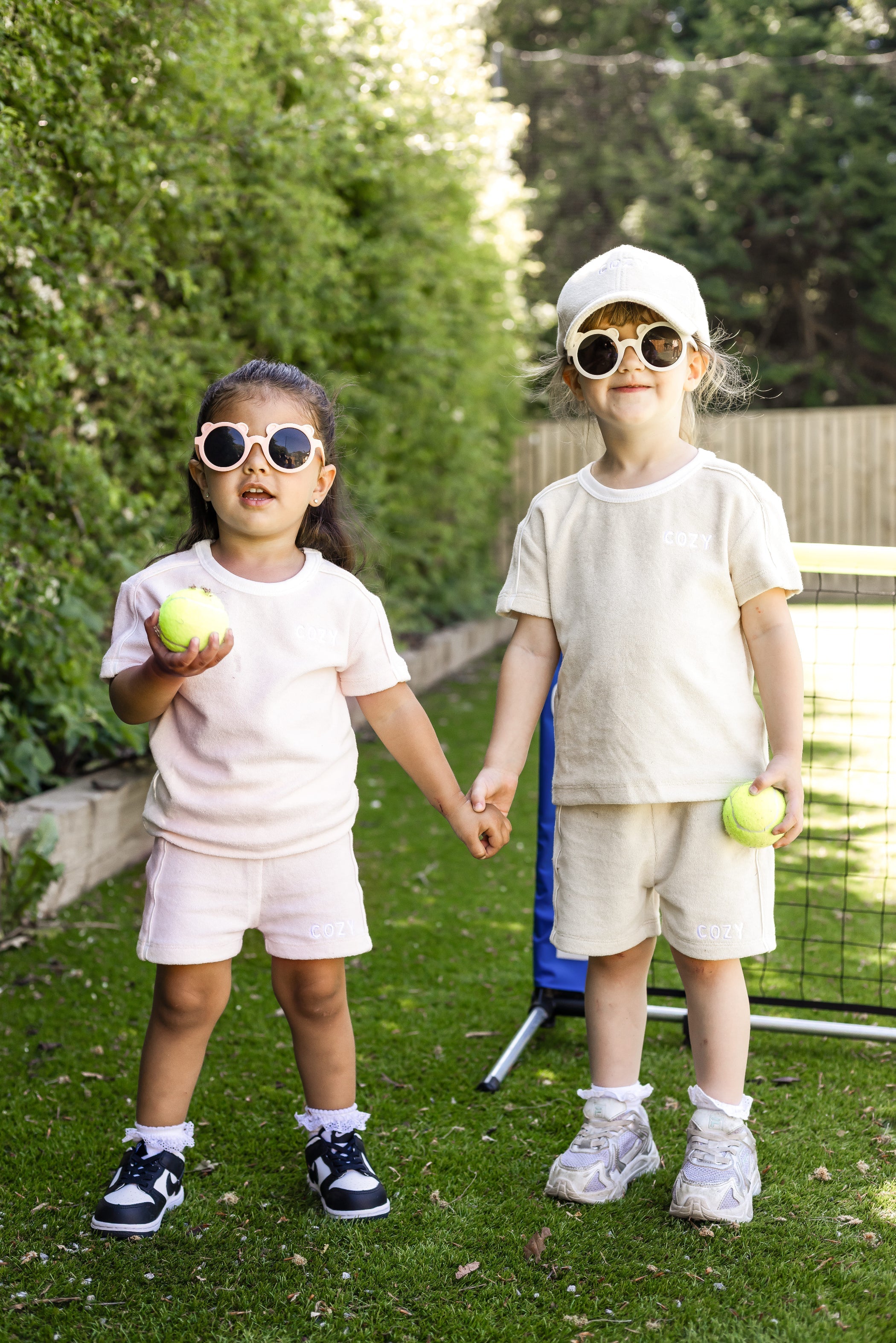 Mini COZY Terry Towelling Tee - Sand - Outfit Sets