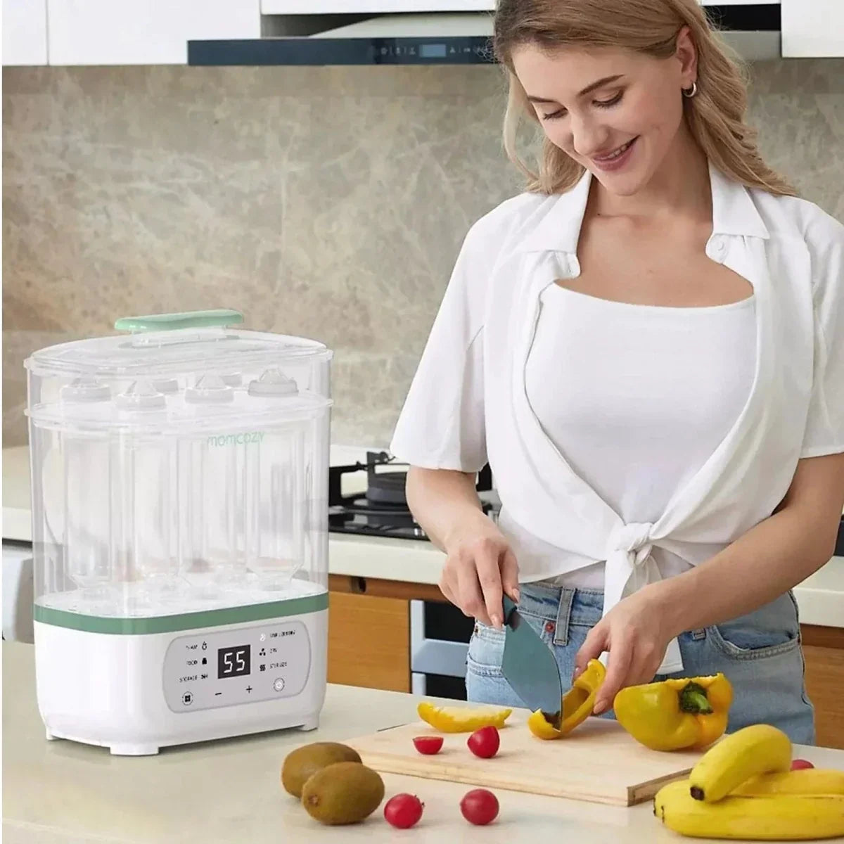 Momcozy 8-1 Bottle Steriliser & Dryer - Steriliser Units