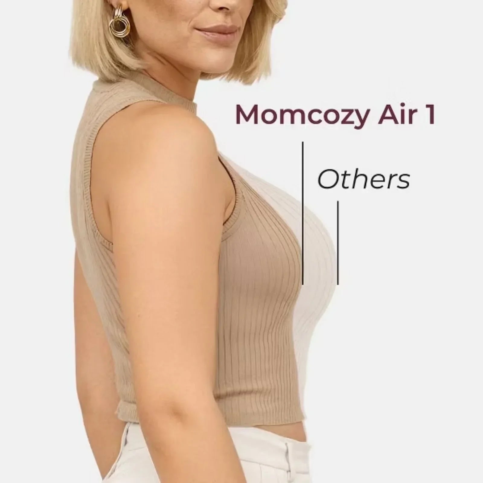 Momcozy Air 1 Ultra-Slim Double Breast Pump - Electric Breast Pumps