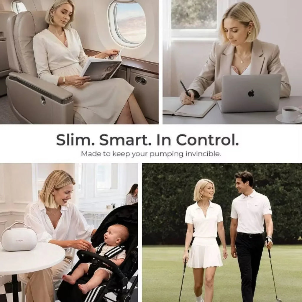 Momcozy Air 1 Ultra-Slim Double Breast Pump - Electric Breast Pumps