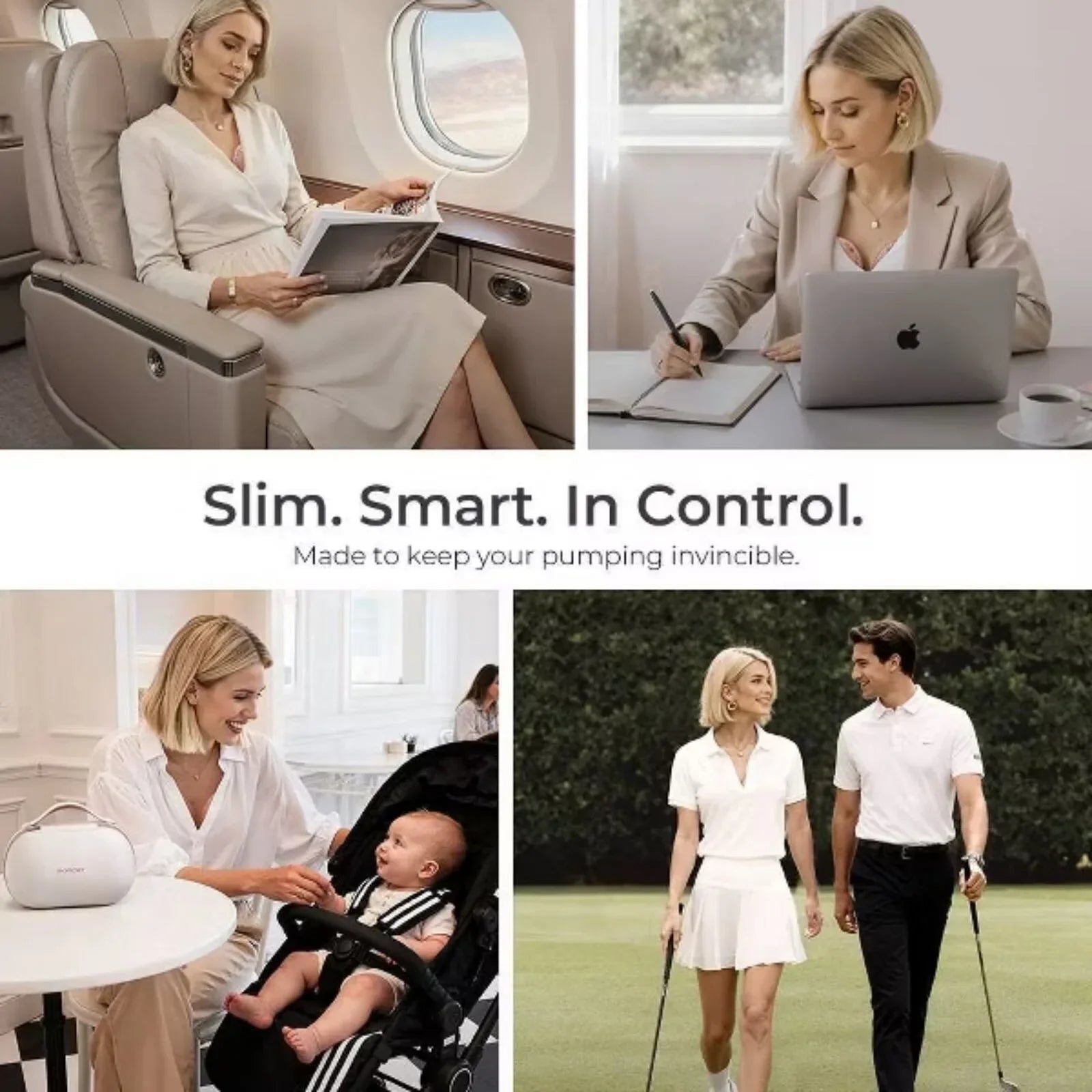 Momcozy Air 1 Ultra-Slim Double Breast Pump - Electric Breast Pumps