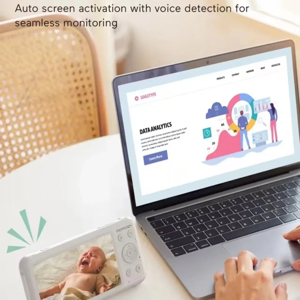 Momcozy BM01 5’’ Baby Monitor & Camera - Smart Baby Monitors
