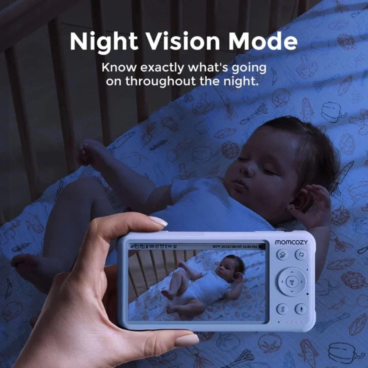 Momcozy BM01 5’’ Baby Monitor & Camera - Smart Baby Monitors