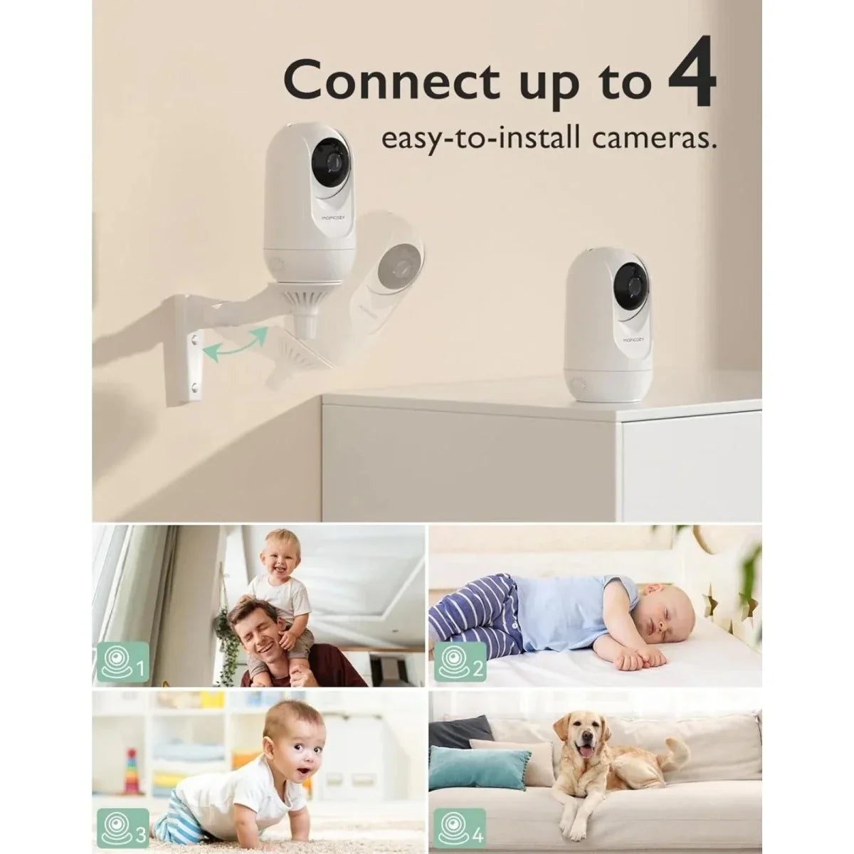 Momcozy BM01 5’’ Baby Monitor & Camera - Smart Baby Monitors