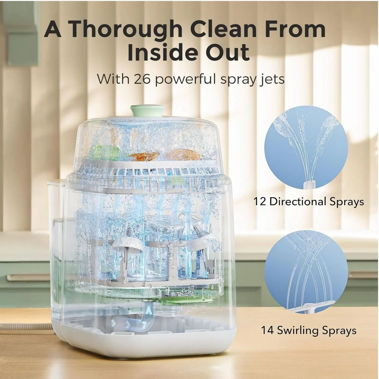 Momcozy KleanPal Pro Baby Bottle Washer & Steriliser & Dryer - Steriliser Units