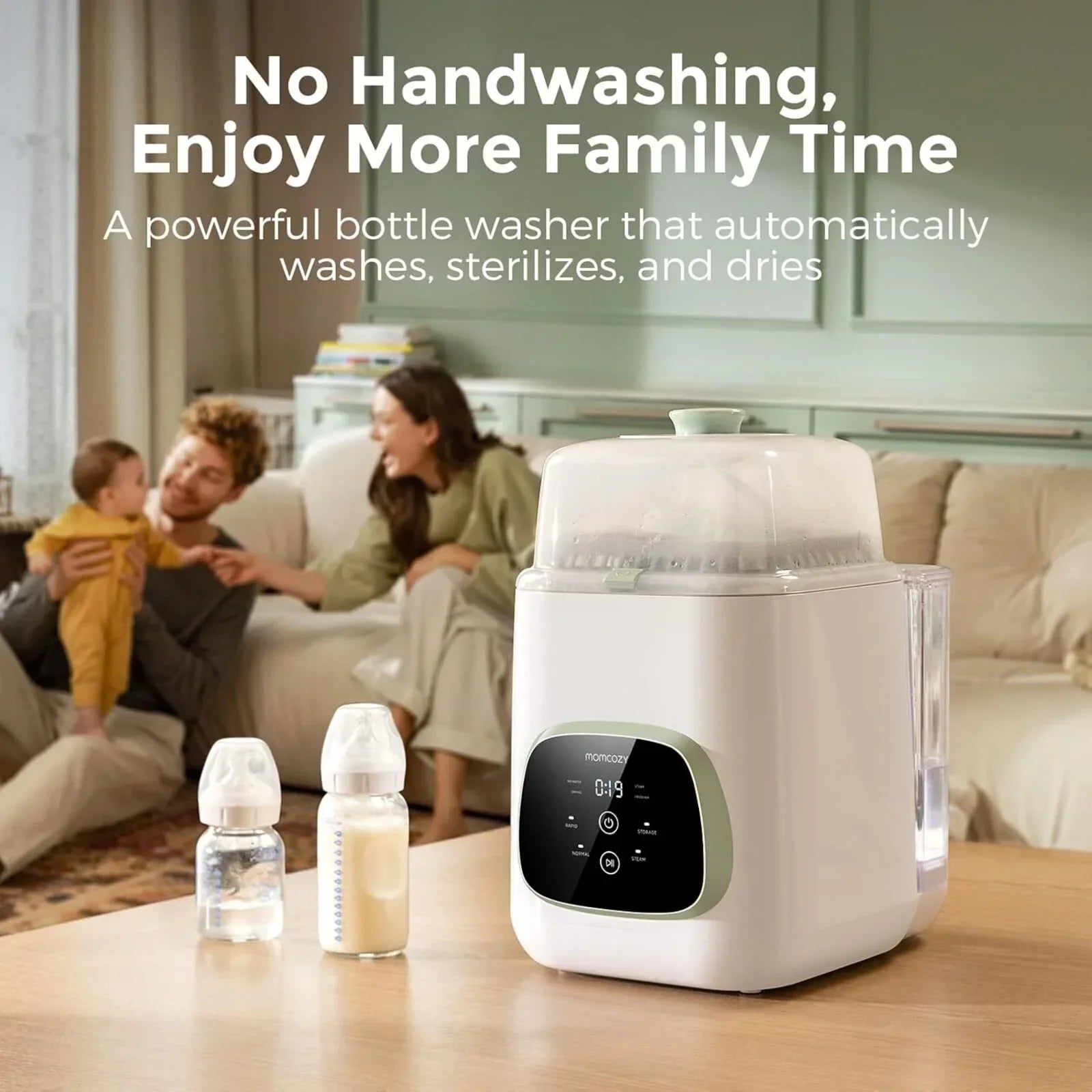 Momcozy KleanPal Pro Baby Bottle Washer & Steriliser & Dryer - Steriliser Units