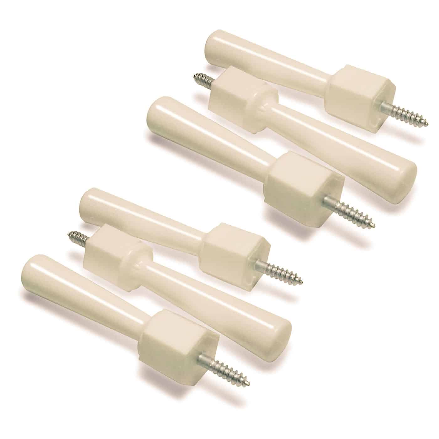 Mommy’s Helper Easy Install Safety Door Stops 6 Pack - Ivory - Door Stop