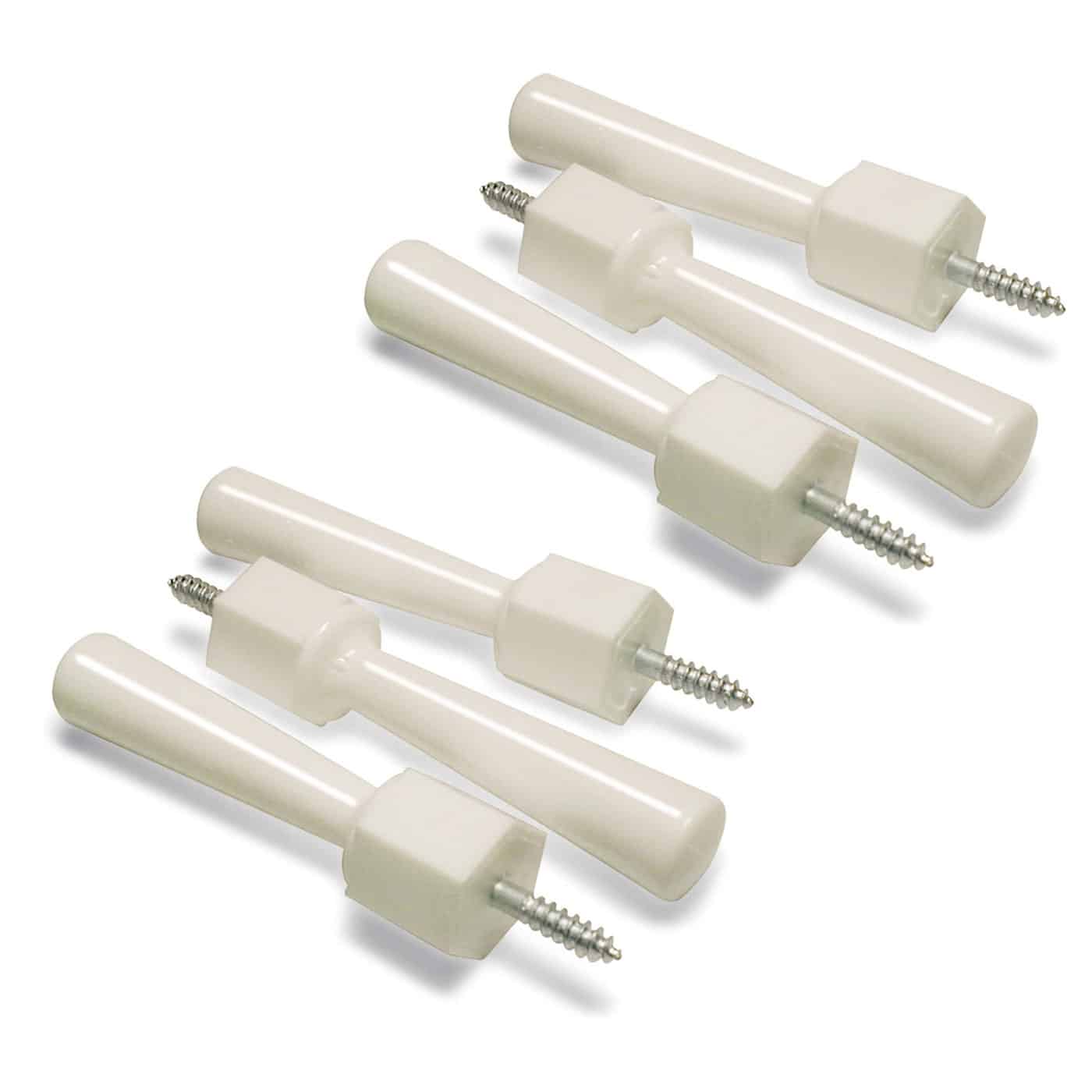 Mommy’s Helper Easy Install Safety Door Stops 6 Pack - White - Door Stop