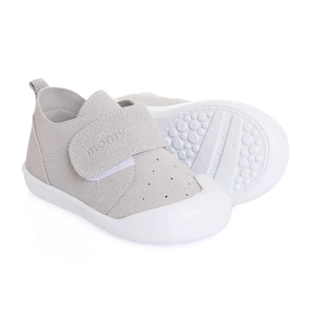 Momy First Step Shoes - Grey - Baby First Walker Shoes