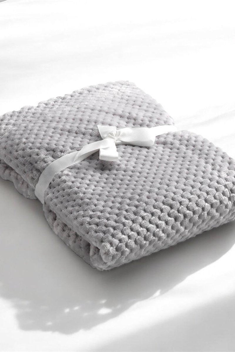 Mora Cocole (Grey) Personalised Microfibre Soft Baby Blanket - Blankets