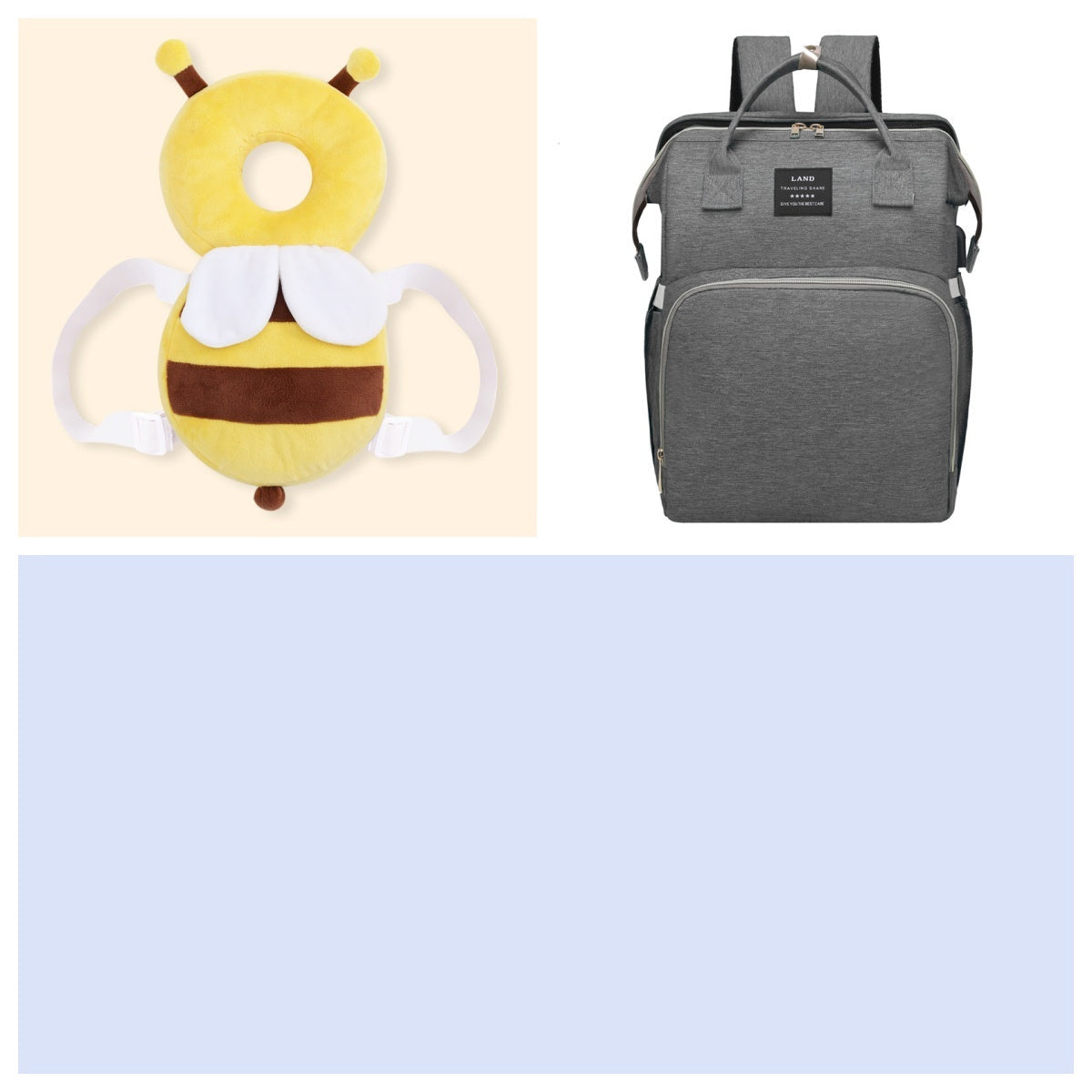 Multifunctional Maternity Diaper Backpack Upgraded With Removable Mosquito Net Large Capacity Foldable Infants Baby
