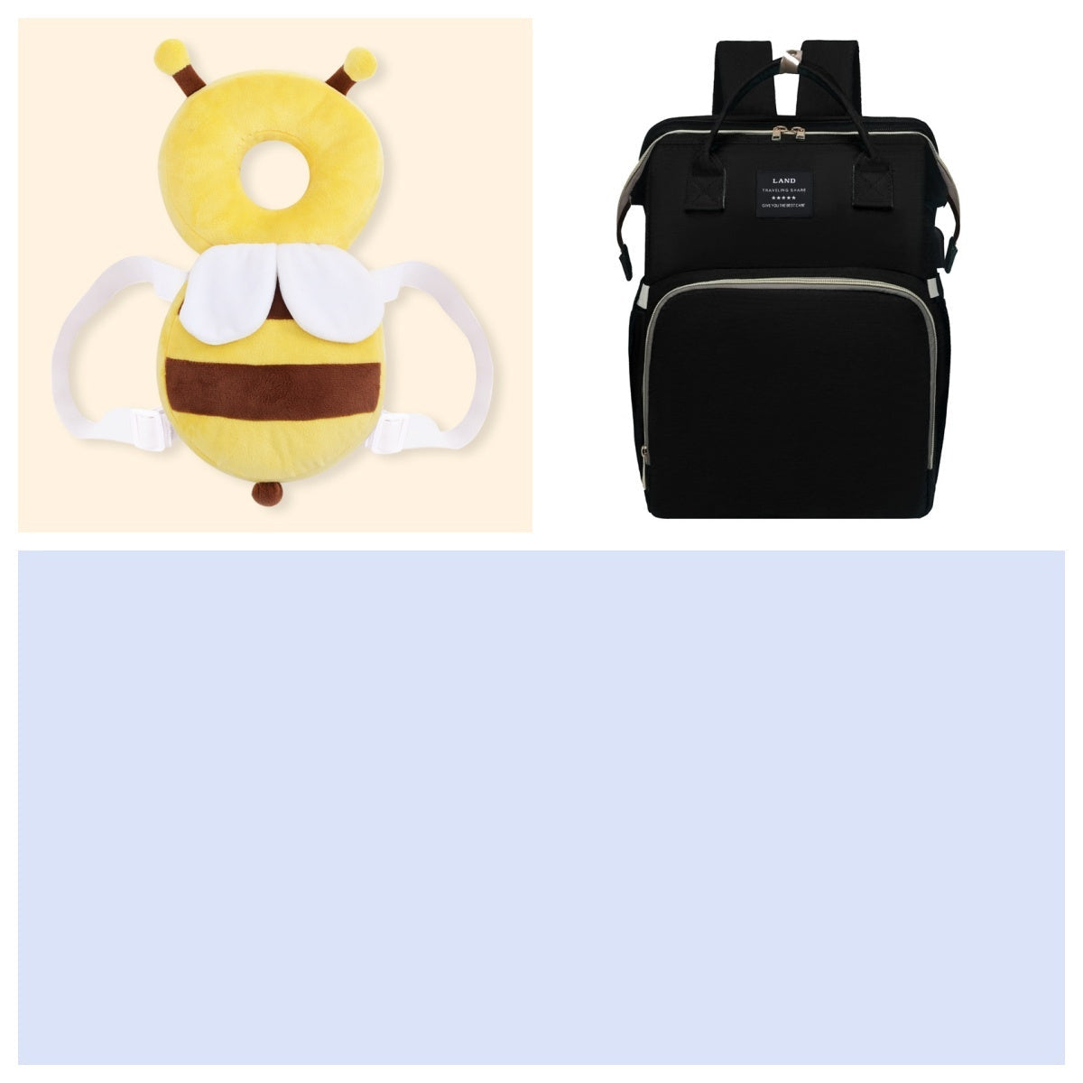 Multifunctional Maternity Diaper Backpack Upgraded With Removable Mosquito Net Large Capacity Foldable Infants Baby