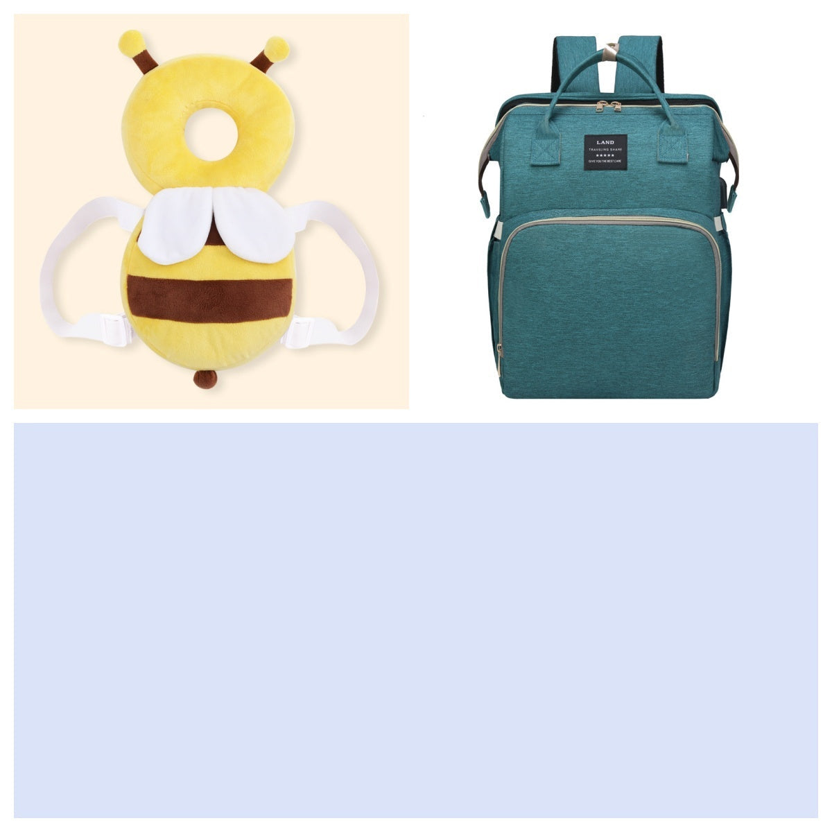 Multifunctional Maternity Diaper Backpack Upgraded With Removable Mosquito Net Large Capacity Foldable Infants Baby