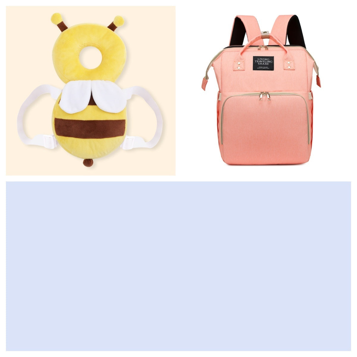 Multifunctional Maternity Diaper Backpack Upgraded With Removable Mosquito Net Large Capacity Foldable Infants Baby