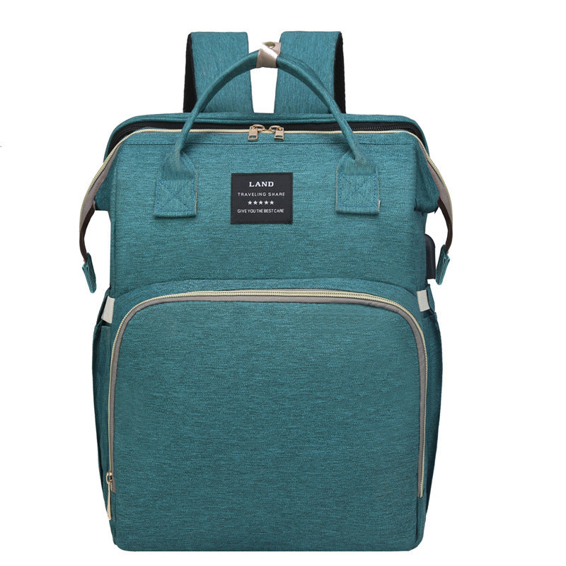 Multifunctional Maternity Diaper Backpack Upgraded With Removable Mosquito Net Large Capacity Foldable Infants Baby