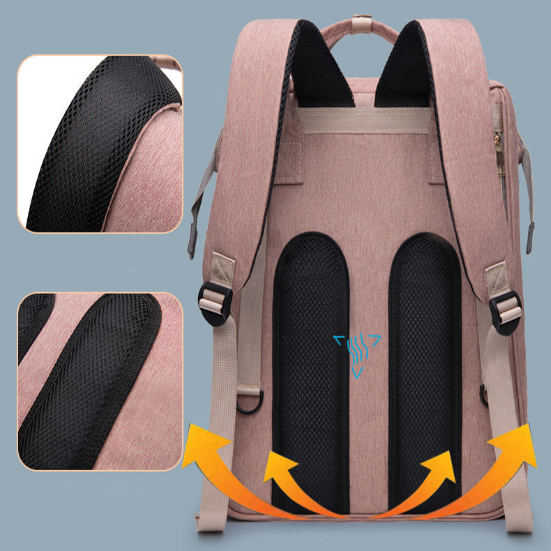 Mummy Baby Bag Backpack – Large Insulated Nappy & Milk Bag - Baby Changing & Nappy Bags