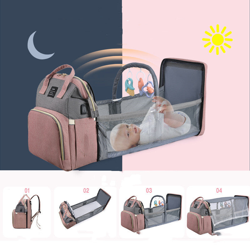 Mummy Baby Bag Backpack – Large Insulated Nappy & Milk Bag - Baby Changing & Nappy Bags