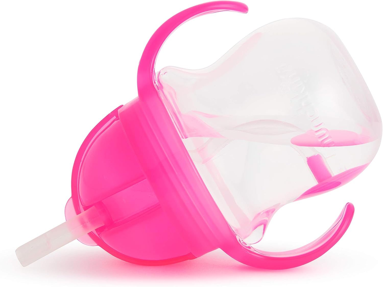 Munchkin Be Happy Toddler Dining Set Includes Suction Plate Straw Cup and Utensil Set - Pink - Cutlery
