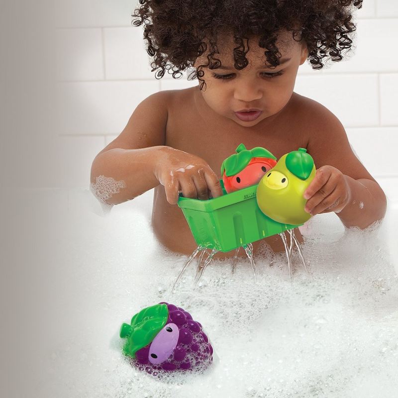 Munchkin Squirt & Strain Fruit Basket Bath Toy - Bath Toy