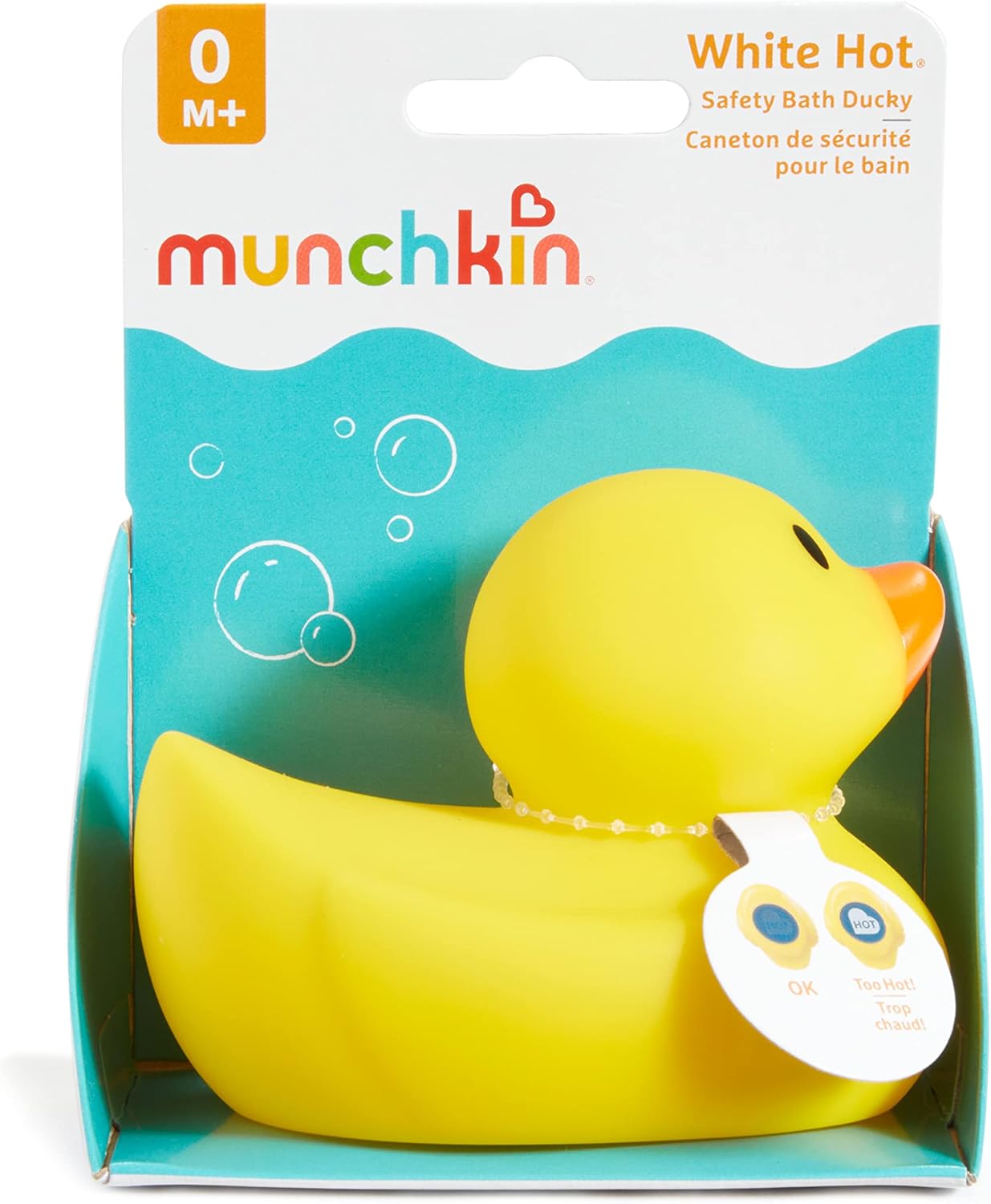 Munchkin White Hot Rubber Duck Bath Thermometer Toy - Bath Thermometer
