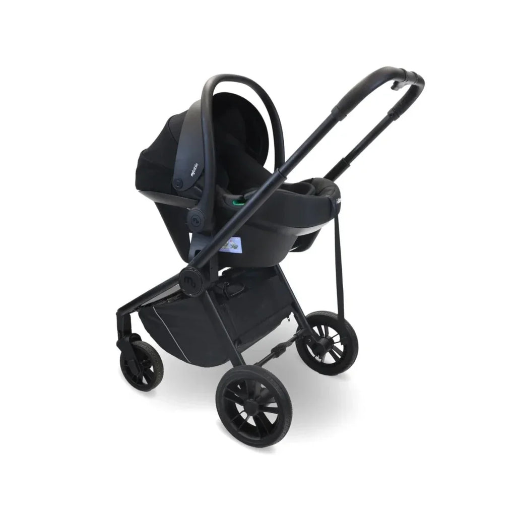 My Babiie MB450i 3-in-1 Travel System - Black - Black - 4 Wheel Travel Systems