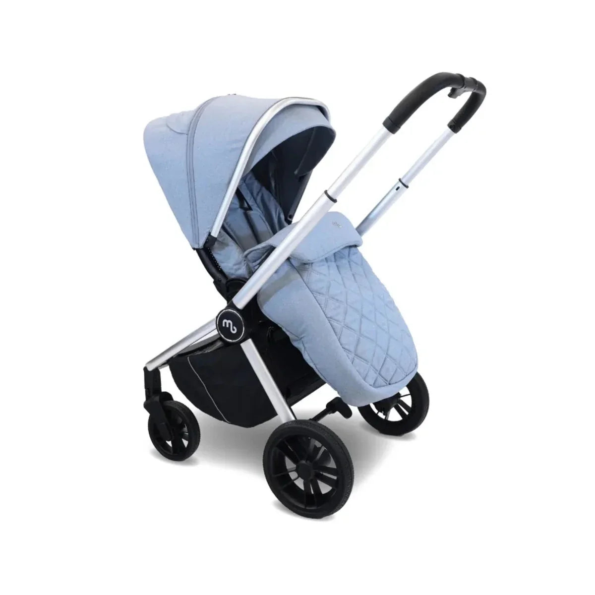 My Babiie MB450i 3-in-1 Travel System - Steel Blue - Steel Blue - 4 Wheel Travel Systems
