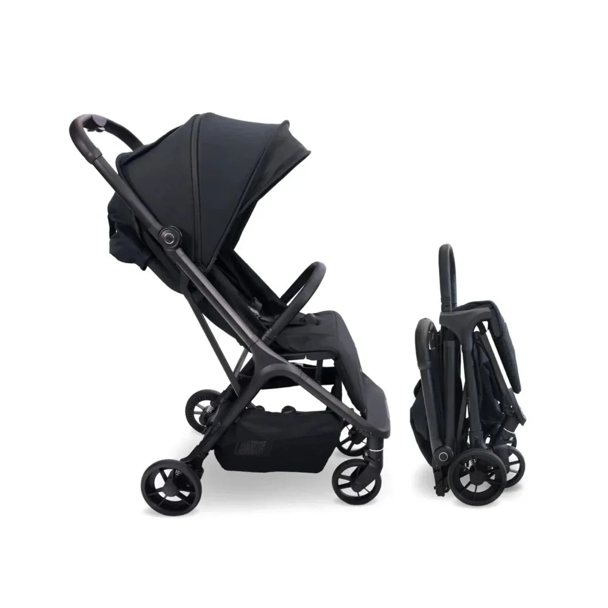 My Babiie MBX7 Auto-Fold Compact Stroller - Black - Black - Pushchairs & Buggies & Strollers