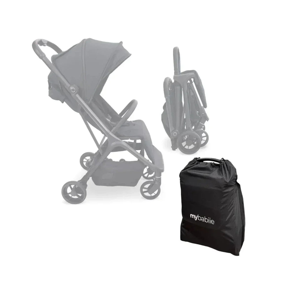 My Babiie MBX7 Auto-Fold Compact Stroller - Black - Black - Pushchairs & Buggies & Strollers