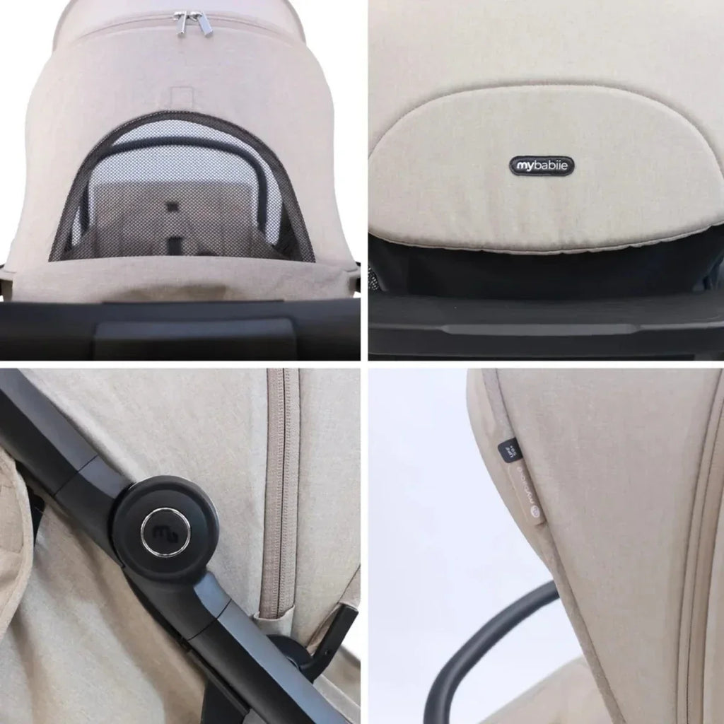 My Babiie MBX7 Auto-Fold Compact Stroller - Camel - Camel - Pushchairs & Buggies & Strollers