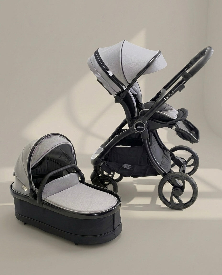 Nebula Pushchair Bundle - 5 Piece Set - Cool Grey - Stroller