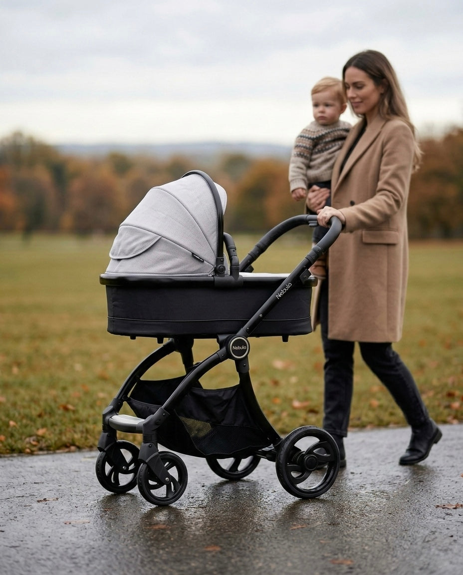 Nebula Pushchair Bundle - 5 Piece Set - Cool Grey - Stroller