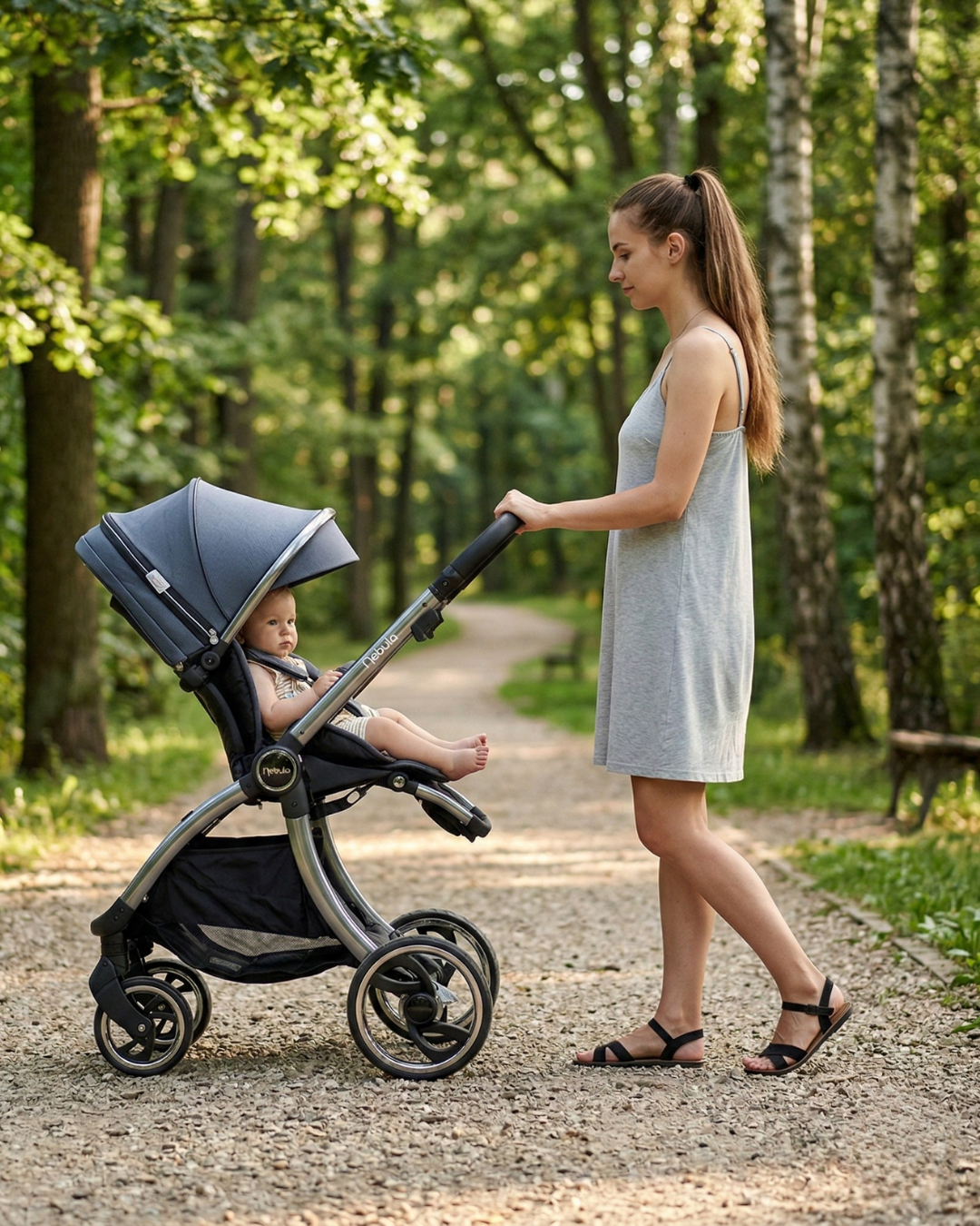 Nebula Pushchair Bundle - 5 Piece Set - Metro Grey - Stroller