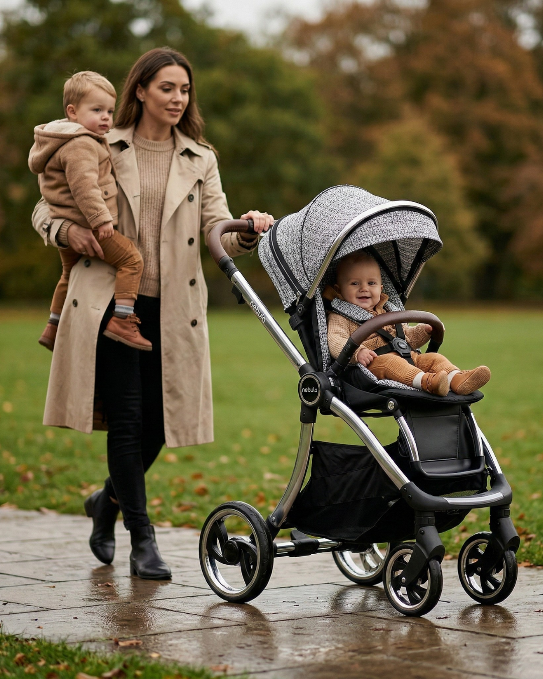 Nebula Pushchair Bundle - 5 Piece Set - Paris Signature - Stroller