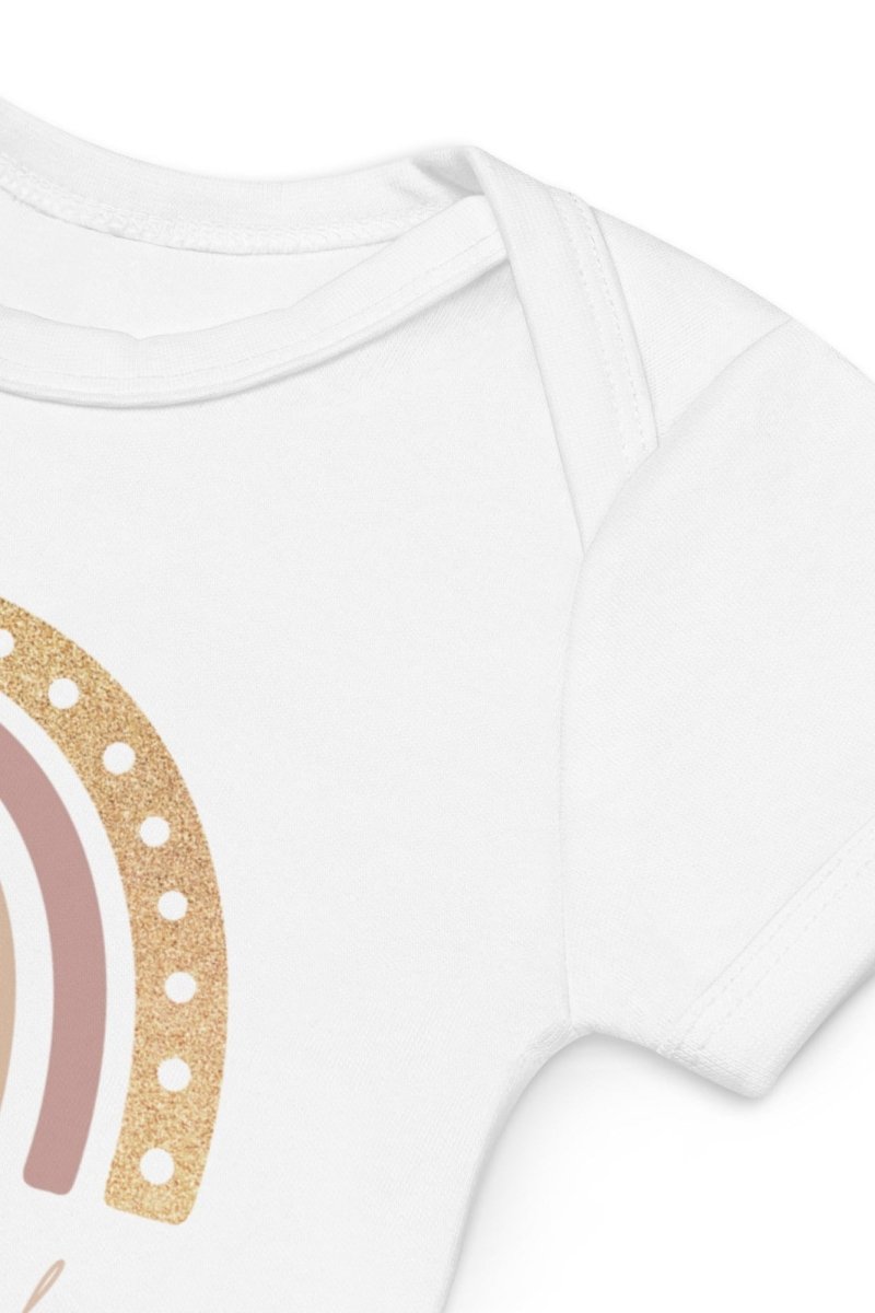 Neutral Heart Rainbow Baby Due Bodysuit - Bodysuits
