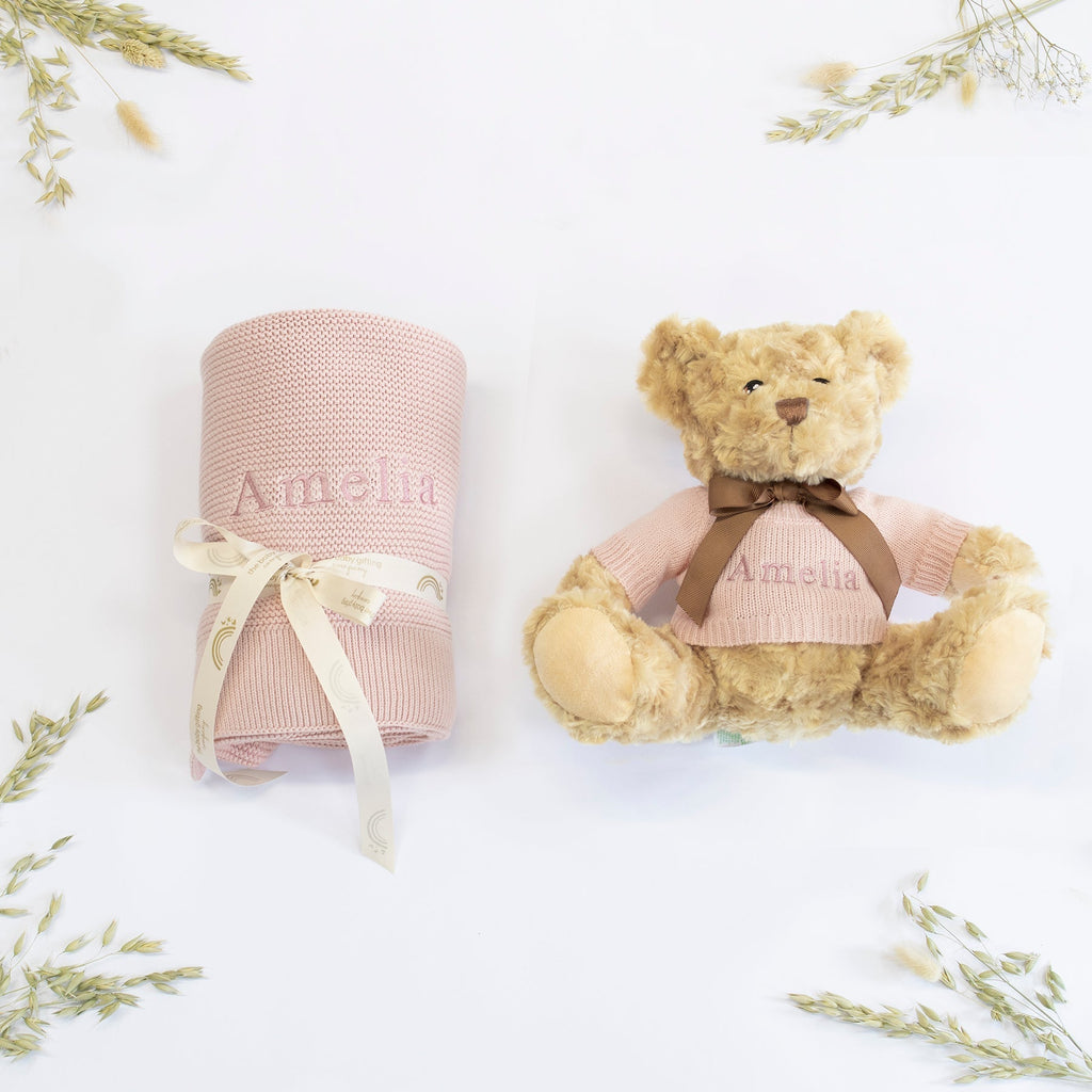 New Baby Blanket and Teddy - Baby