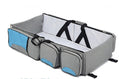 New multi function Mommy bag type baby portable bed folding sleeping basket outdoors baby sleeping baby - Gray
