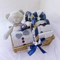 Newborn Boy Baby Clothes Set Gift Box Autumn And Winter - Grey bear / 0to3M