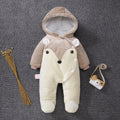Newborn Clothes Autumn And Winter Men’s Baby Winter Clothing Women - Brown / 59cm