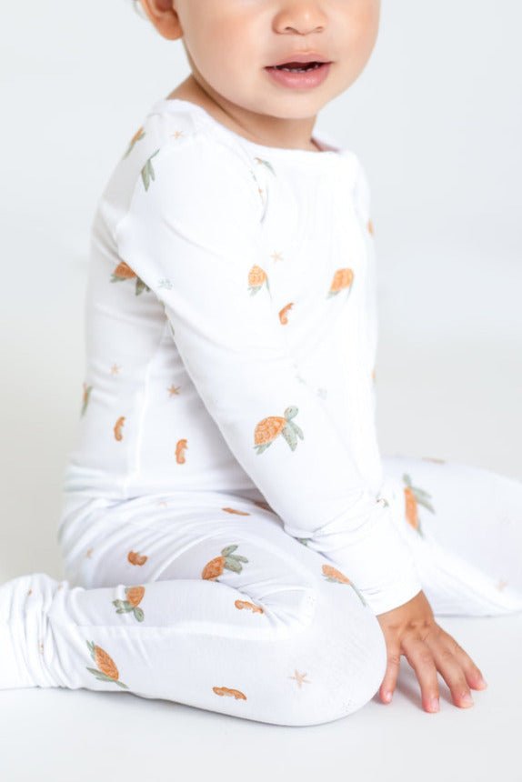 Ocean Bamboo Zip Sleepsuit One Piece - Sleepsuits