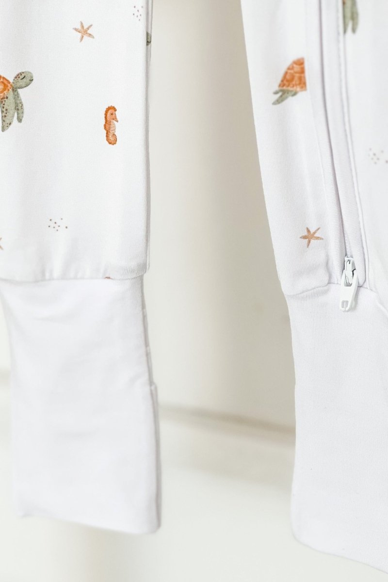 Ocean Bamboo Zip Sleepsuit One Piece - Sleepsuits