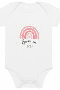 Born in 2026 Pink Personalised Bodysuit