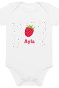Personalized Raspberry Baby Bodysuit