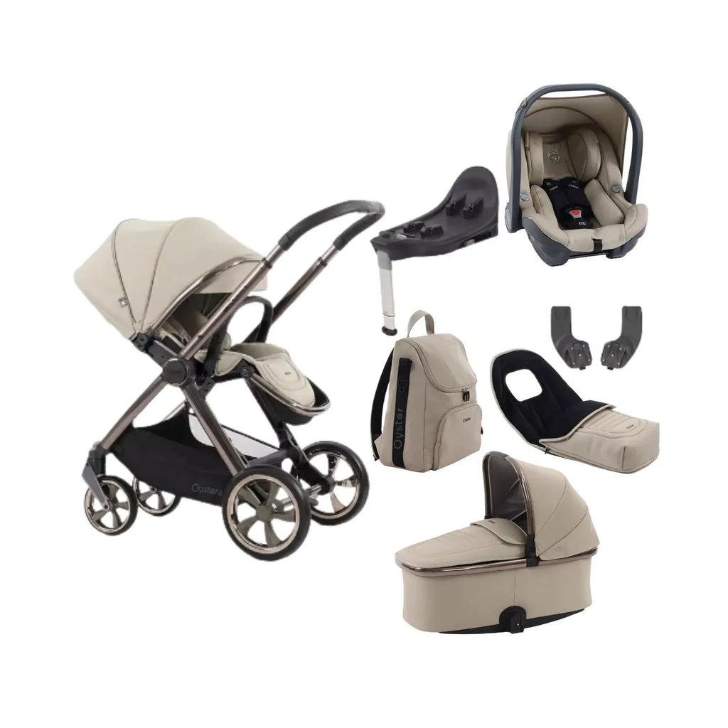 Oyster 4 Luxury Bundle - Buttermilk - Buttermilk - 4 Wheel Travel Systems