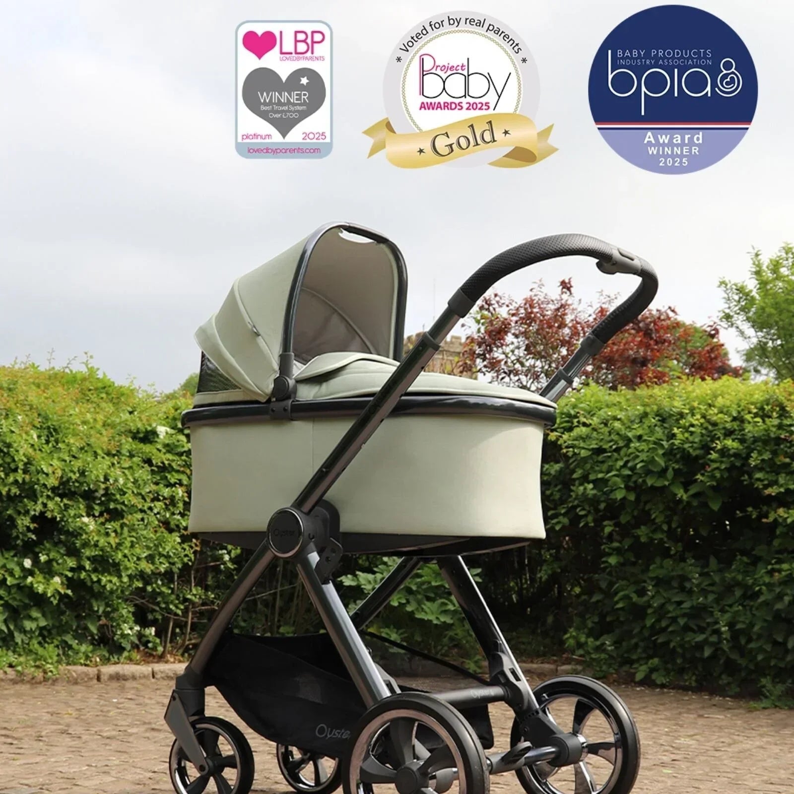 Oyster 4 Luxury Bundle - Buttermilk - Buttermilk - 4 Wheel Travel Systems