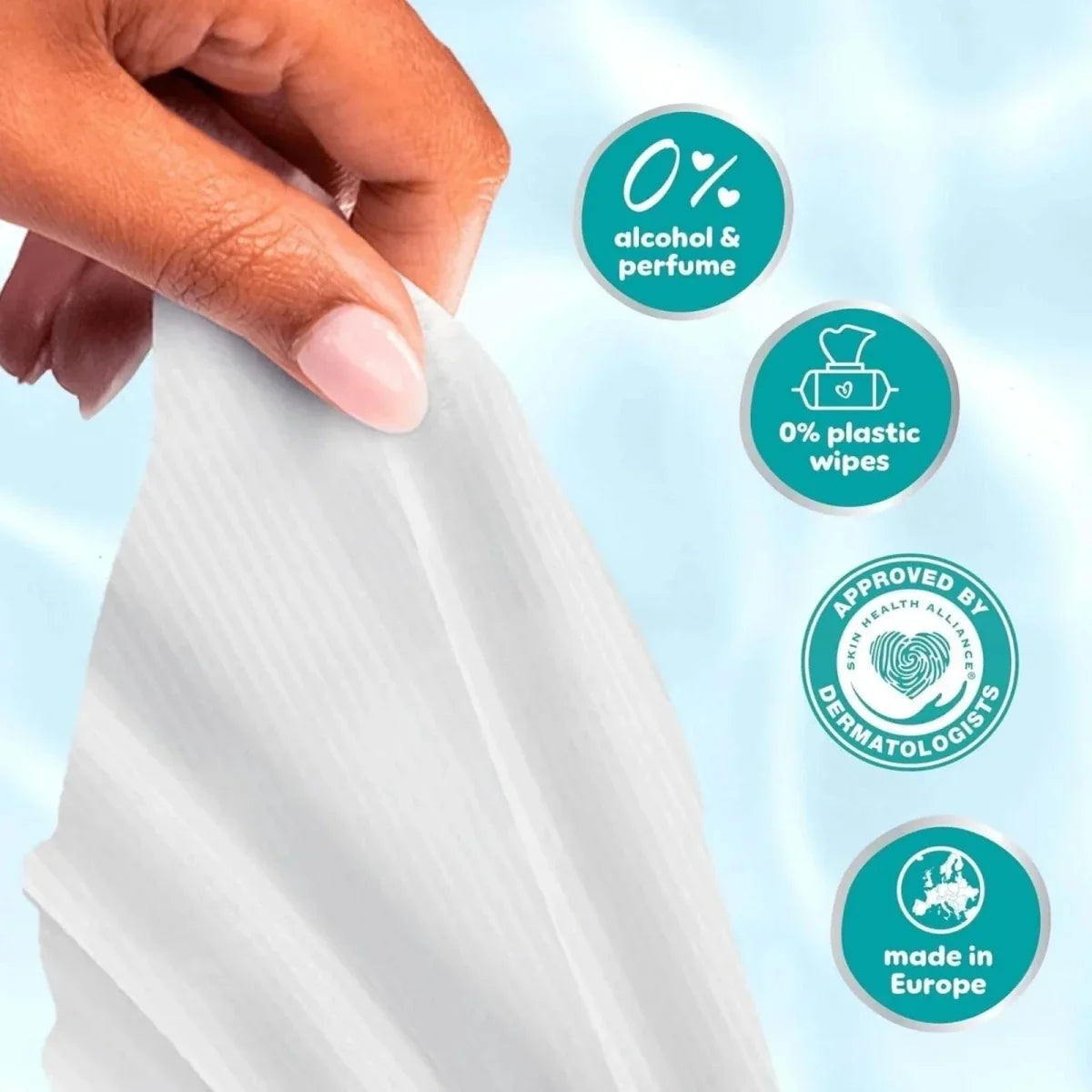 Pampers 99% Water Plastic Free Baby Wipes 12x60 pcs - Baby Wipes