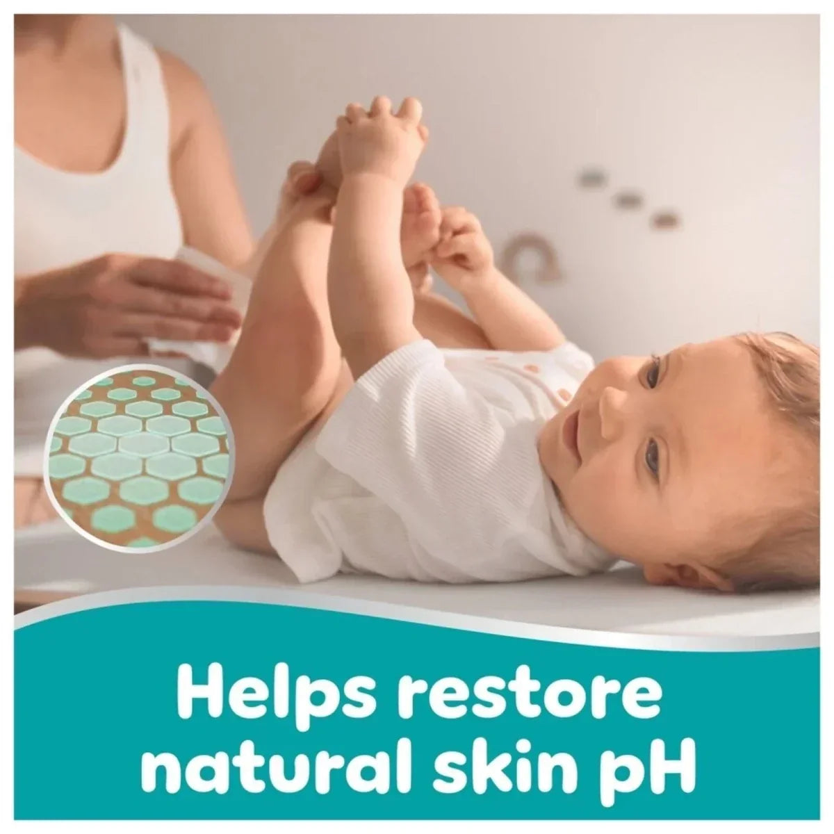Pampers 99% Water Plastic Free Baby Wipes 4x60 pcs - Baby Wipes