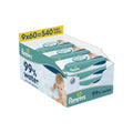 Pampers 99% Water Plastic Free Baby Wipes 9x60 pcs - Baby Wipes