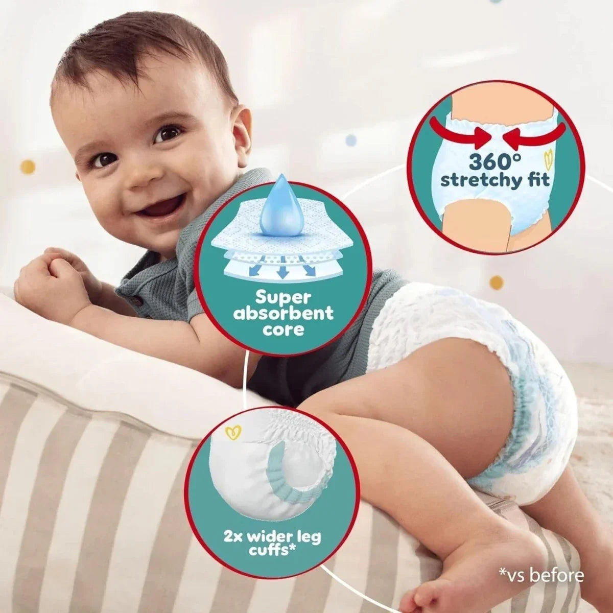 Pampers Baby-Dry Pants Size 8 Jumbo Pack 44 nappies - Pants