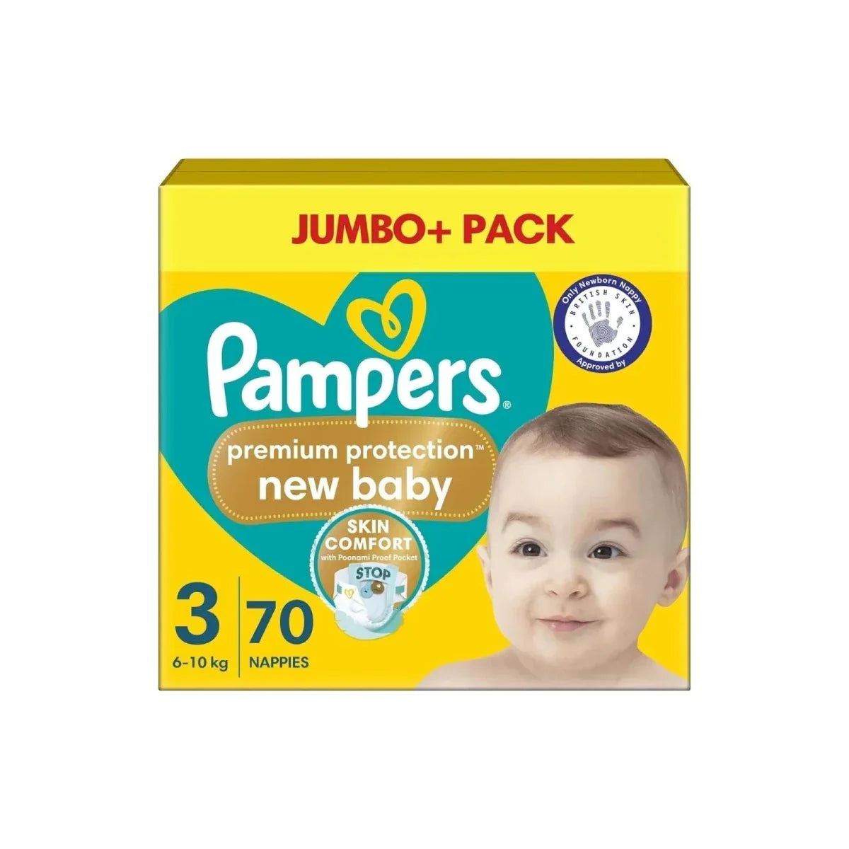Pampers Premium Protection Size 3 Jumbo Pack 70 nappies - Pants