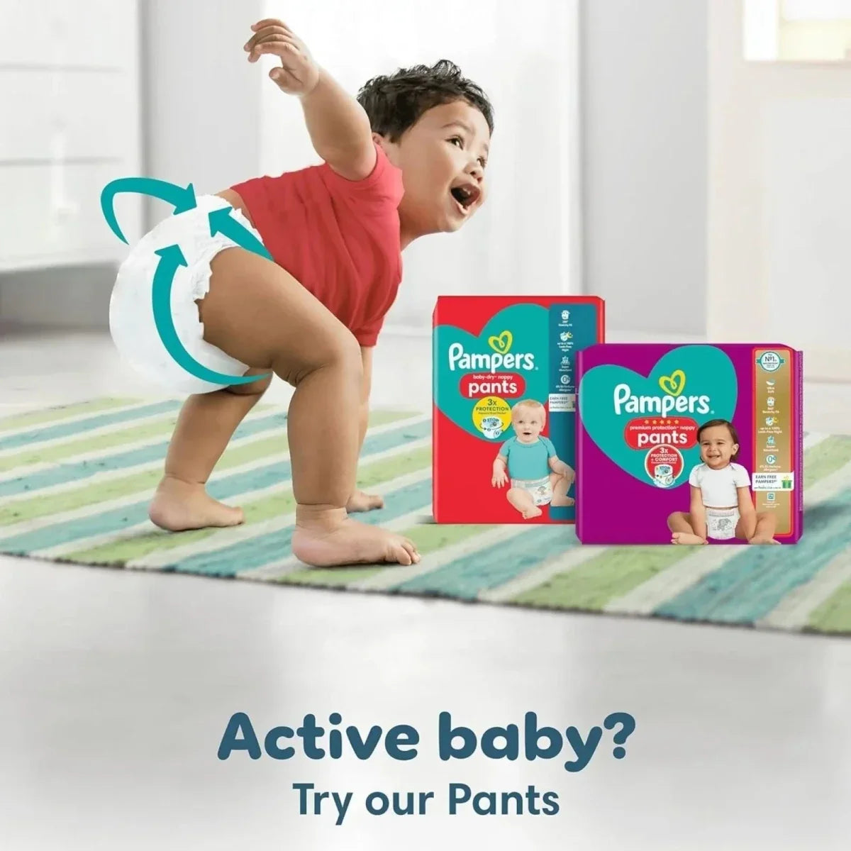 Pampers Premium Protection Size 3 Jumbo Pack 70 nappies - Pants